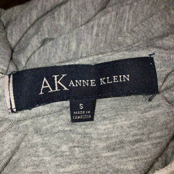 AK Anne Klein Womens Small Gray Sleeveless Shirt - Picture 5 of 6